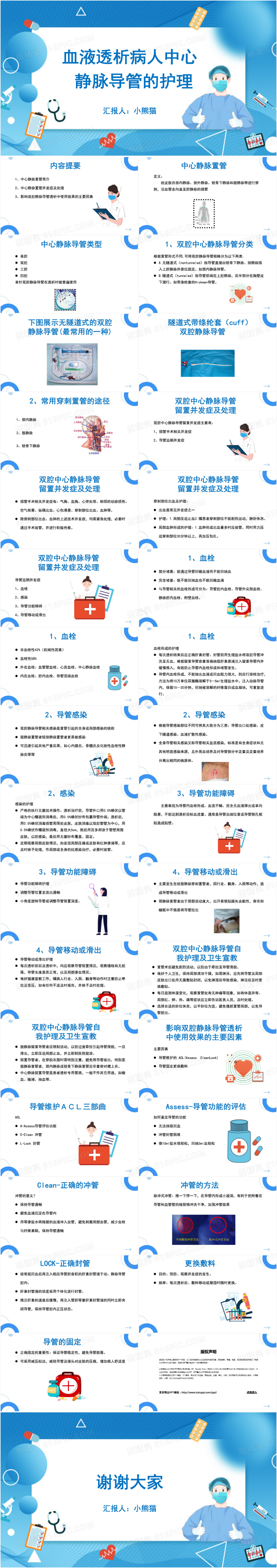 血液透析病人中心静脉导管的护理ppt模板