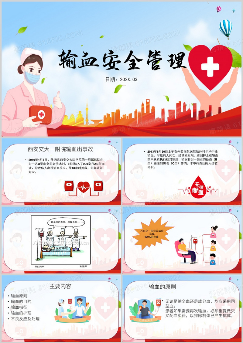 医院输血安全管理培训PPT模板