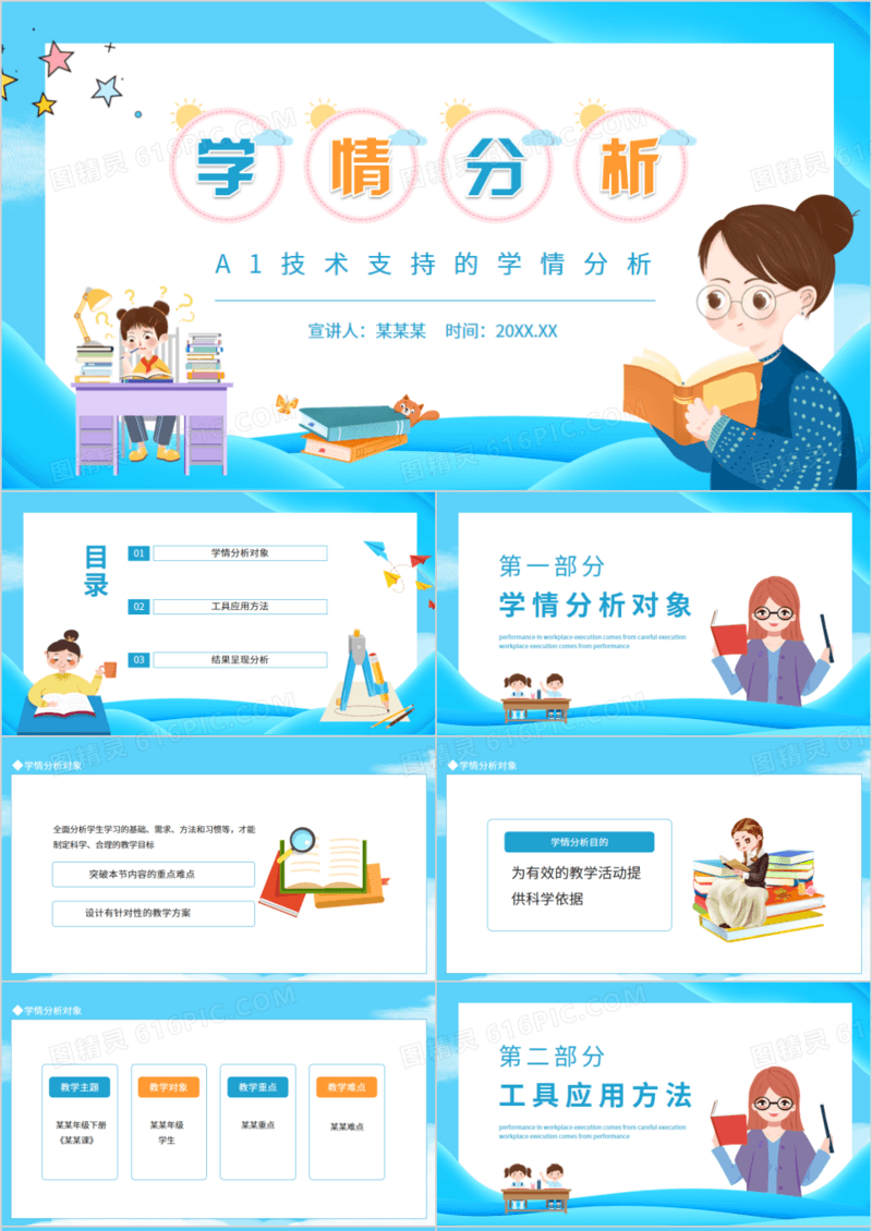A1技术支持的学情分析动态PPT