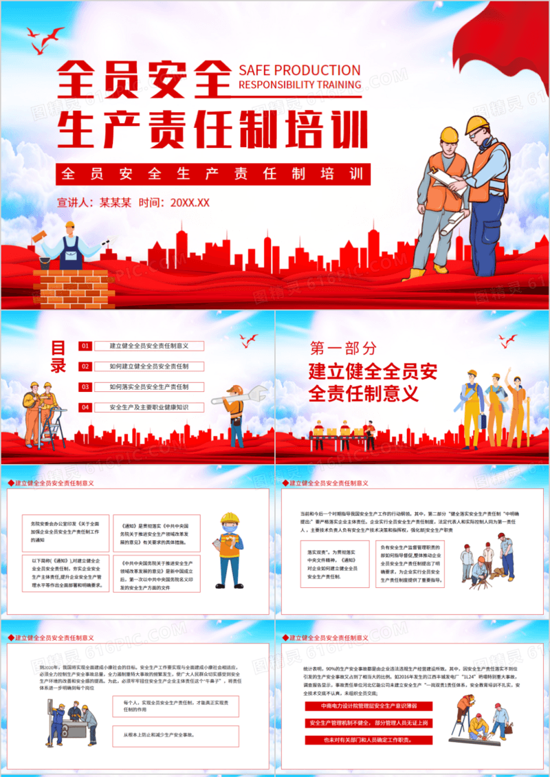 全员安全生产责任制培训动态PPT
