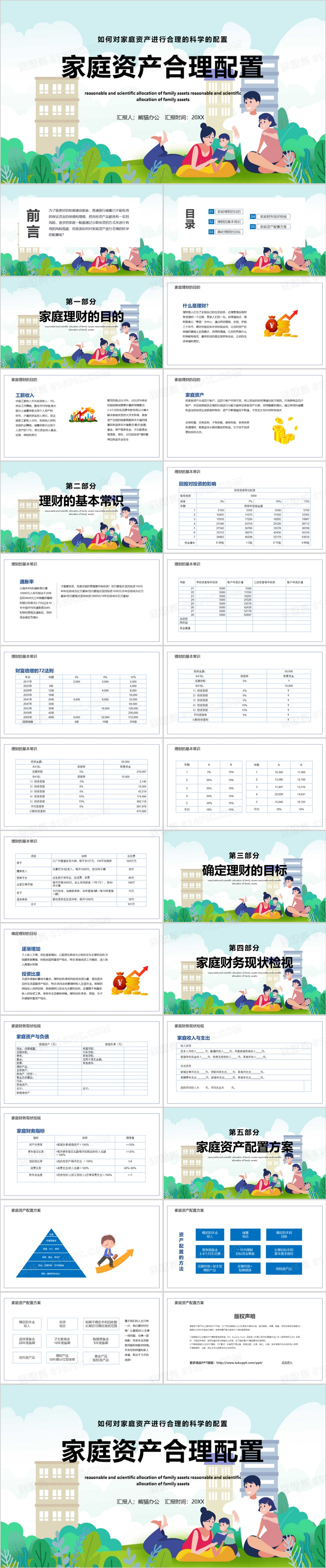 标准普尔家庭资产配置图解析动态PPTPPT模板免费下载_编号vd4cdpkqv_图精灵