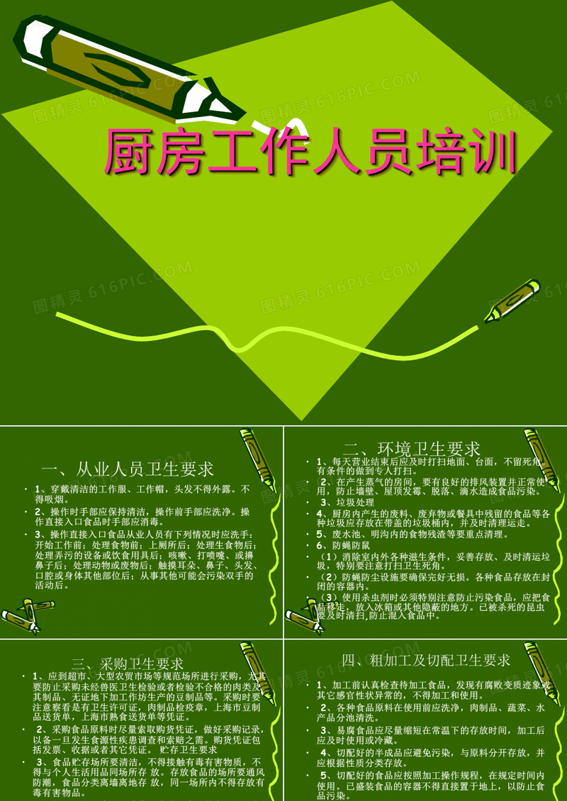 厨房工作人员培训