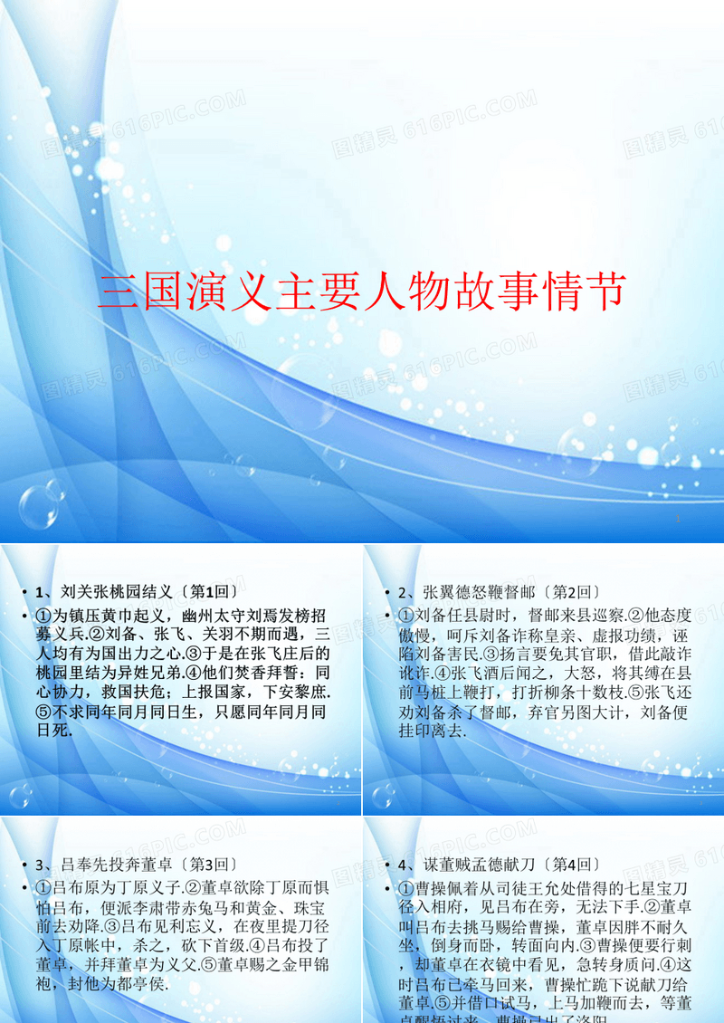三国演义内容概括详细版