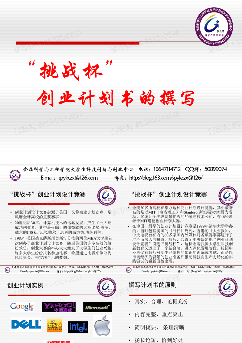 挑战杯·创业计划书
