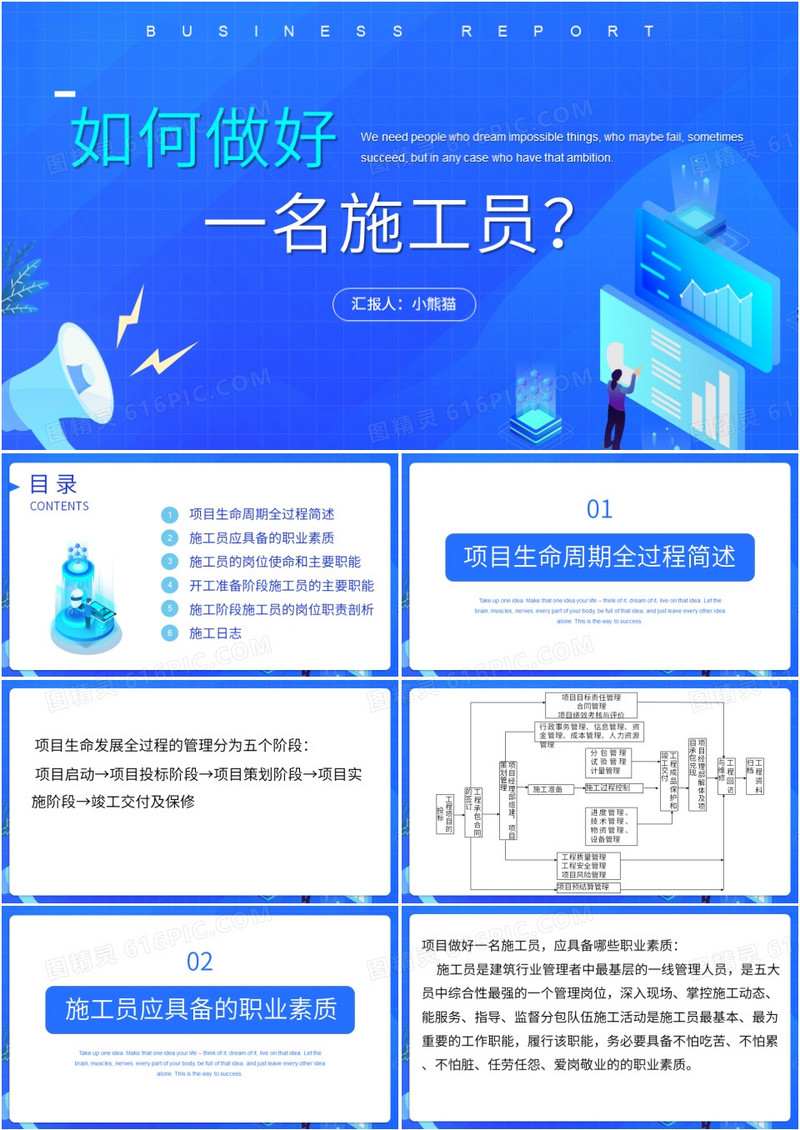 如何做好一名施工员施工员培训PPT模板