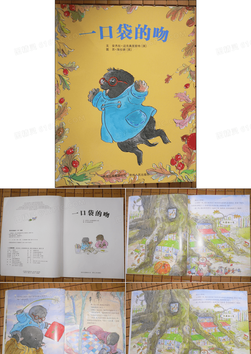 幼儿园绘本故事一口袋的吻