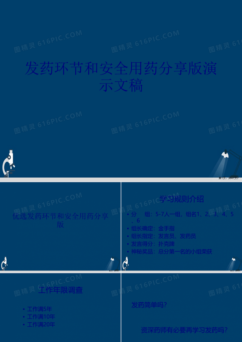 发药环节和安全用药分享版演示文稿