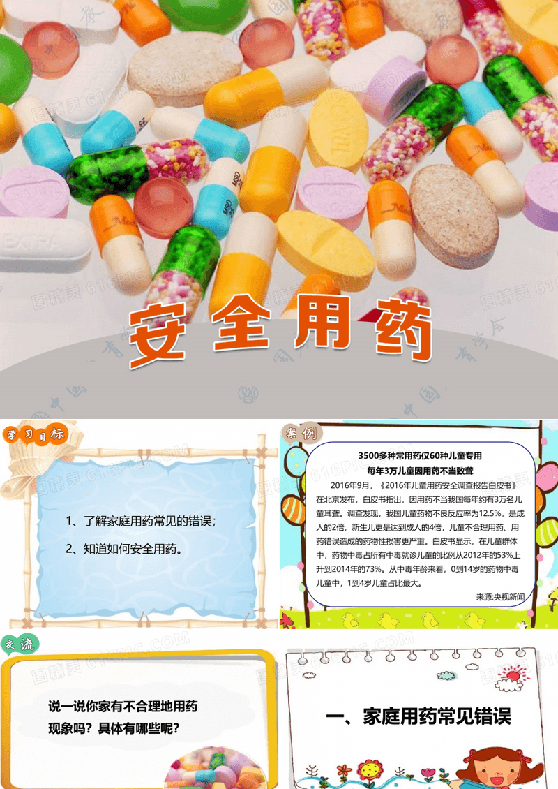 最新初中九年级安全教育课《安全用药》教学课件PPT