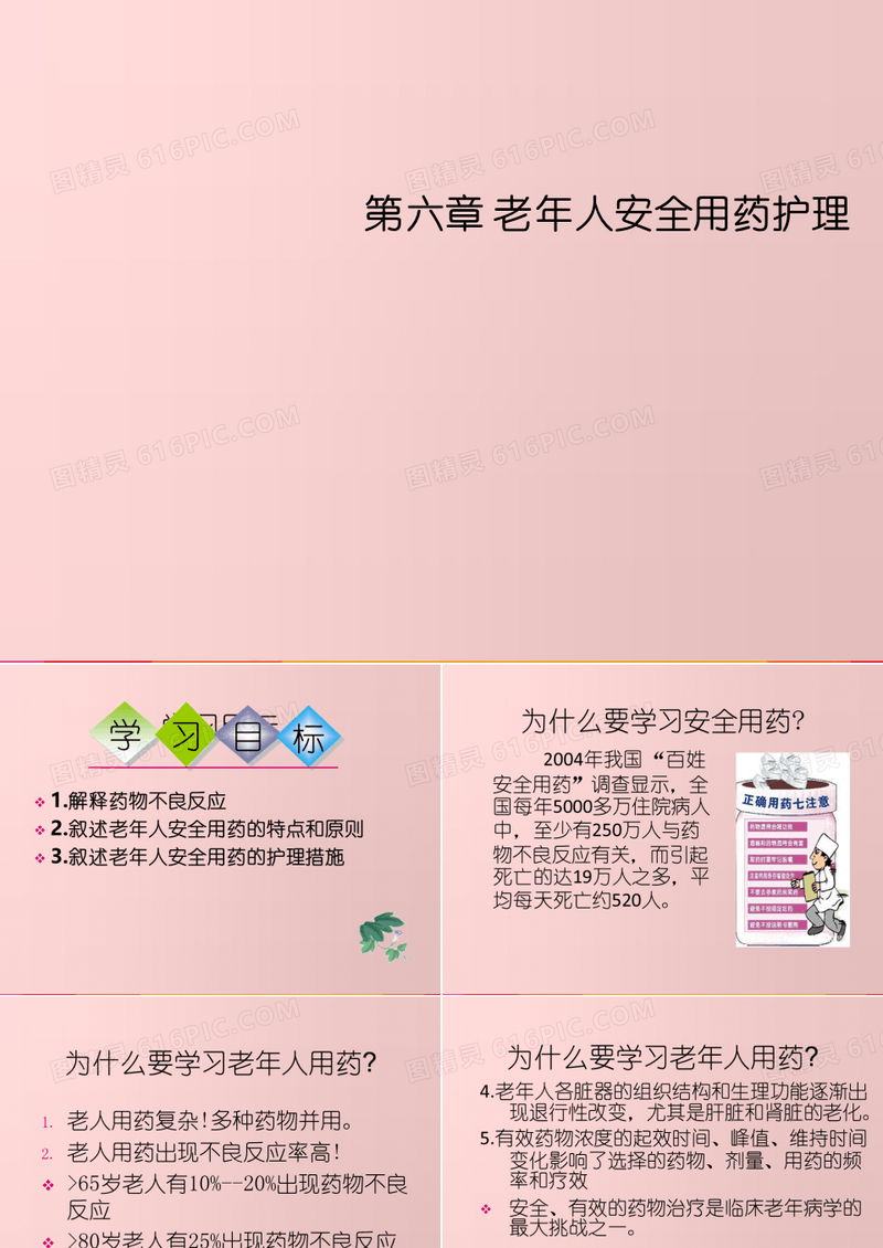 老年护理学第六章老年人安全用药护理