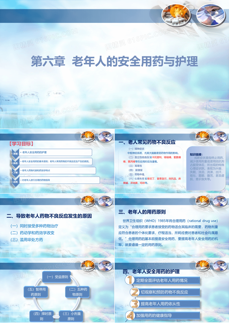 老年护理学第六章  老年人的安全用药与护理