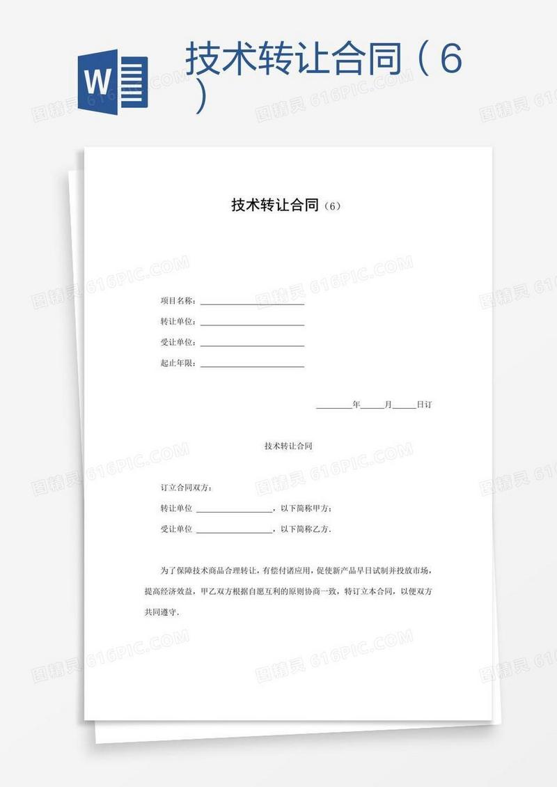 技术转让合同（6）