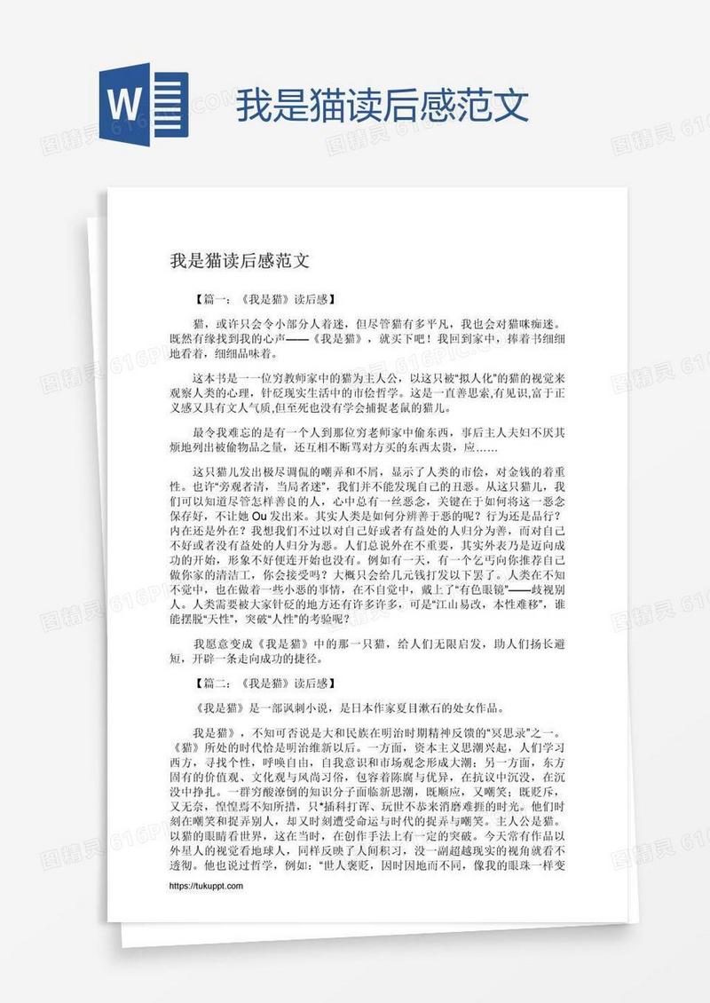 我是猫读后感范文