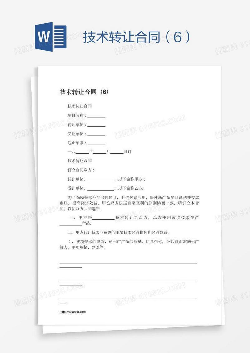 技术转让合同（6）