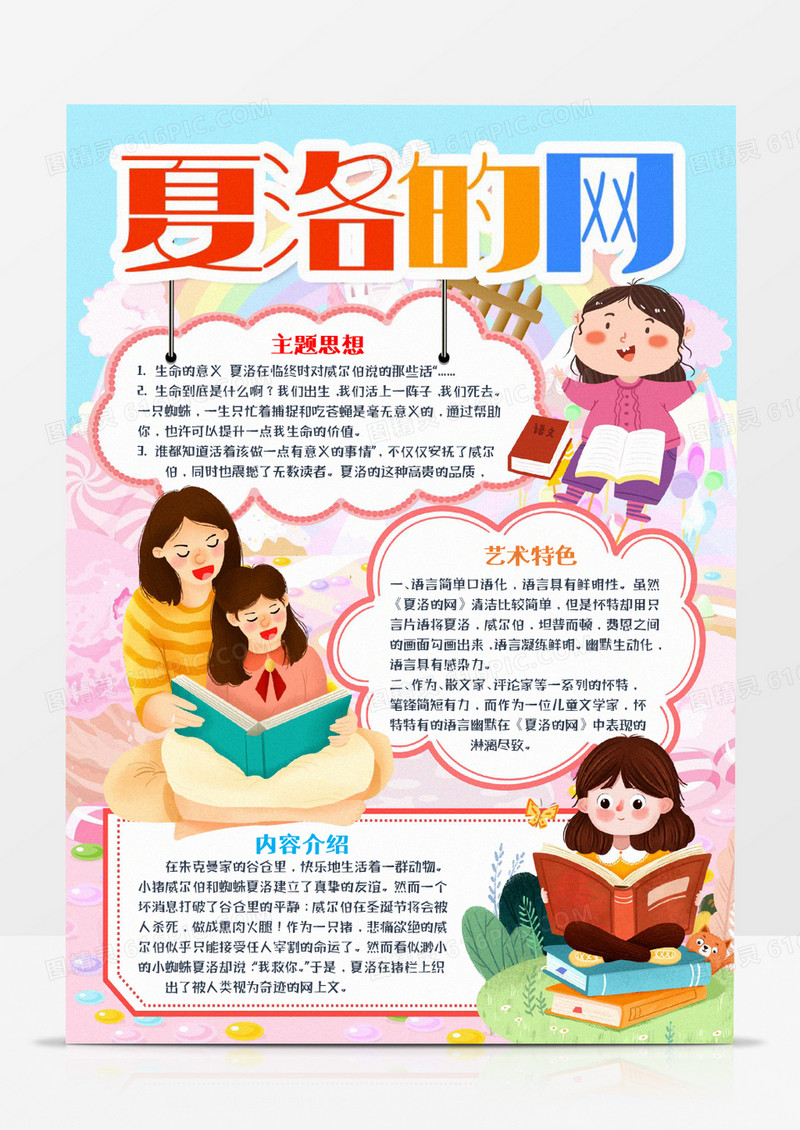 夏洛的网知识宣传小报