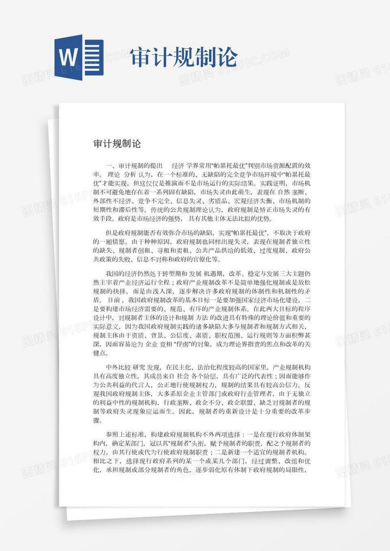 审计规制论