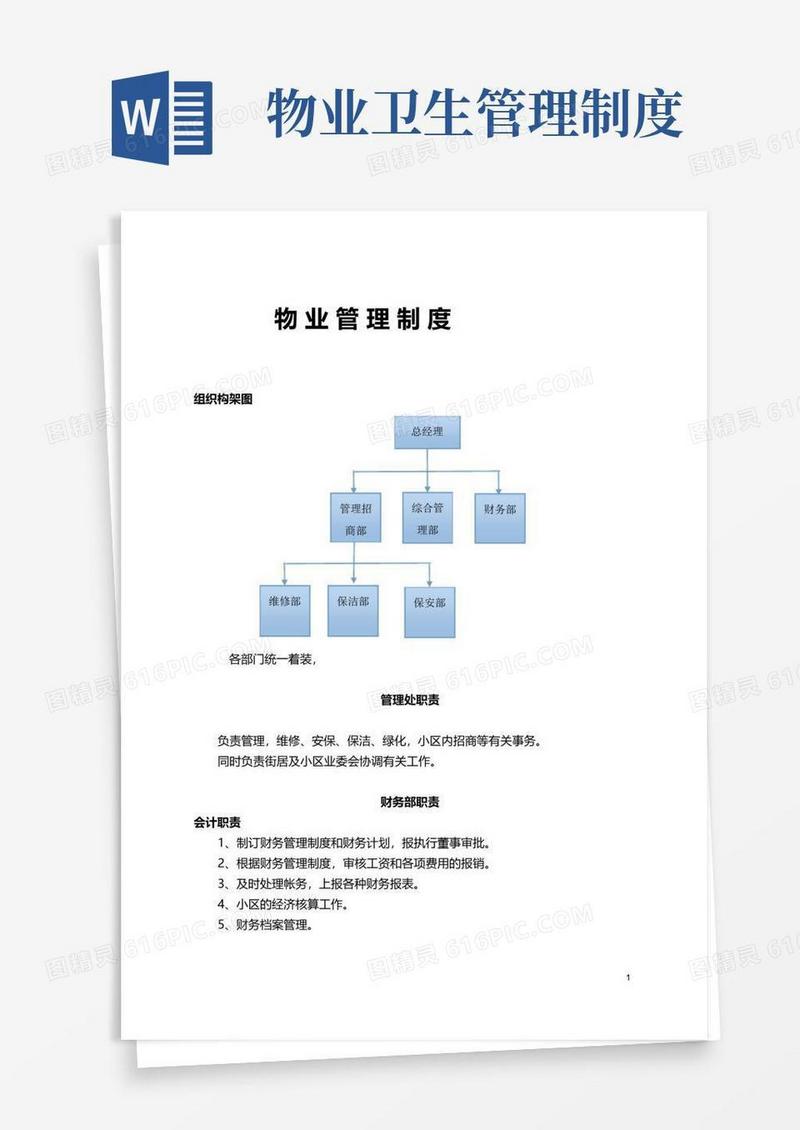 好用的物业管理规章制度