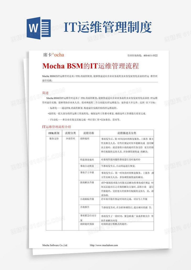好用的IT运维管理流程