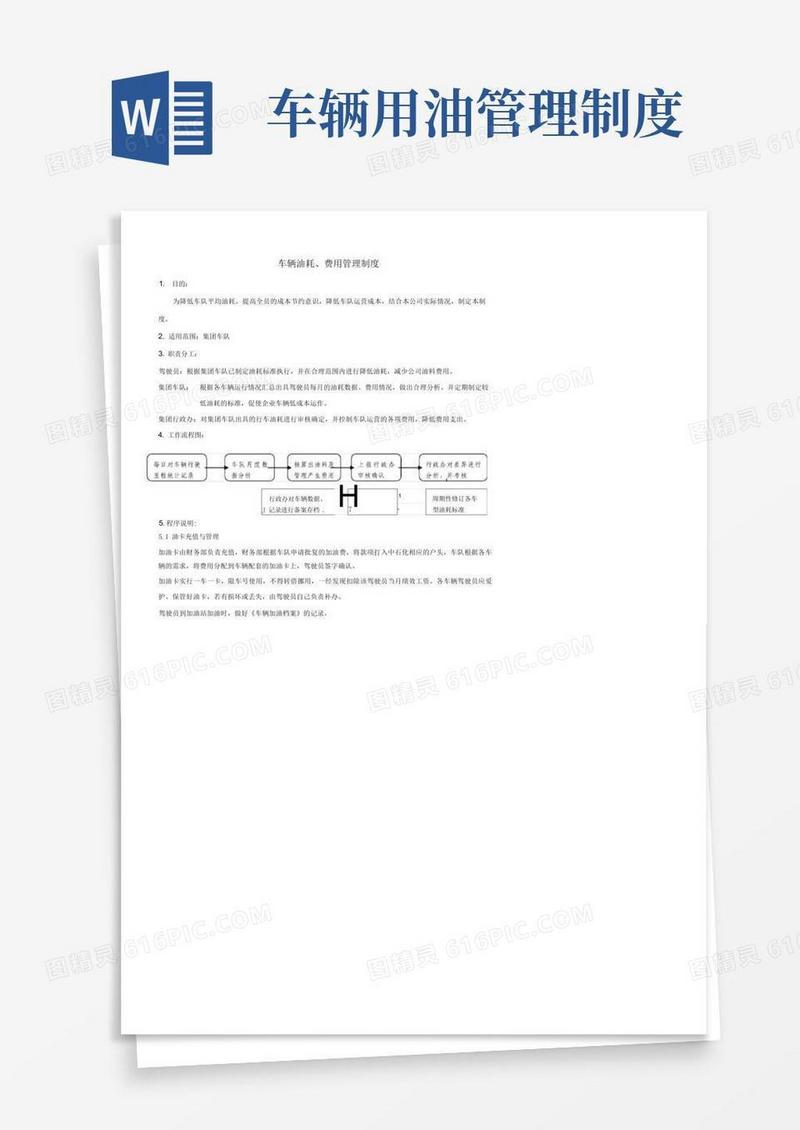 简洁的车辆油耗、费用管理制度(经典)