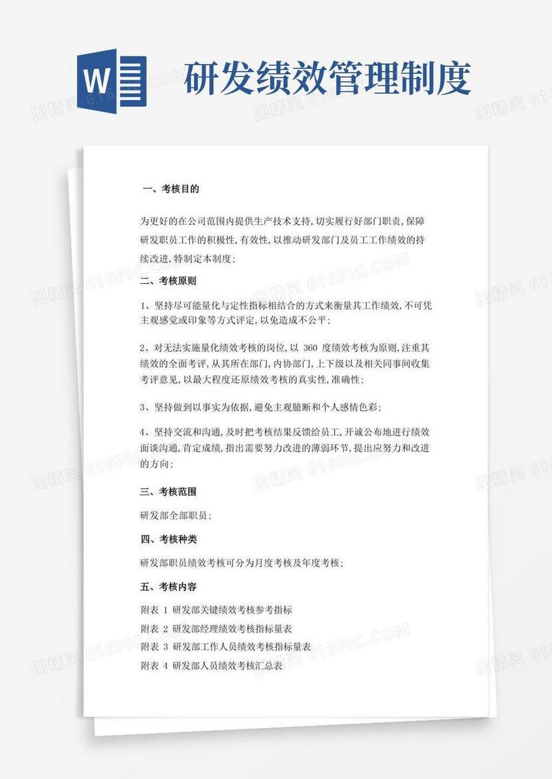 方便的研发部绩效考核奖励管理规定