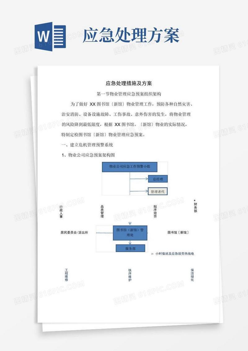 简易版应急处理措施及方案