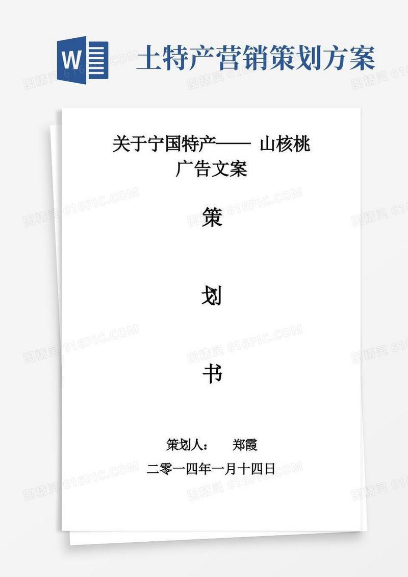方便的关于家乡特产的广告文案策划书