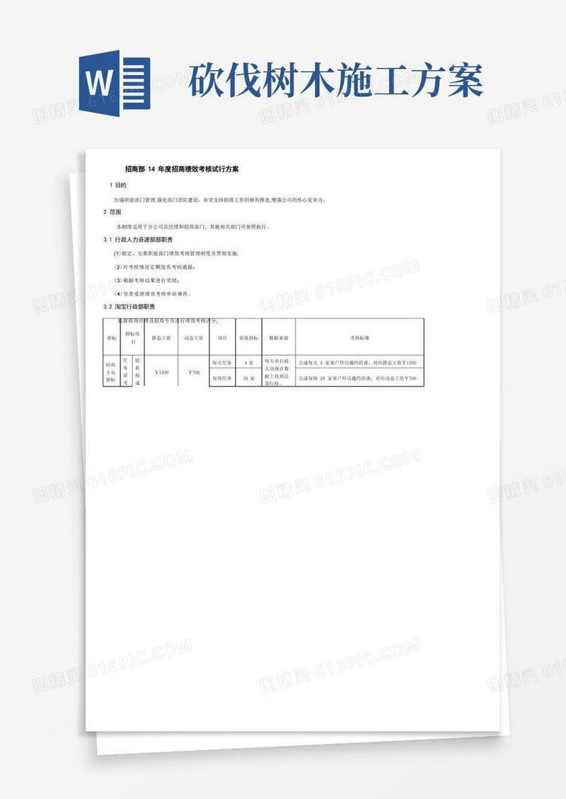 好用的招商绩效考核方法