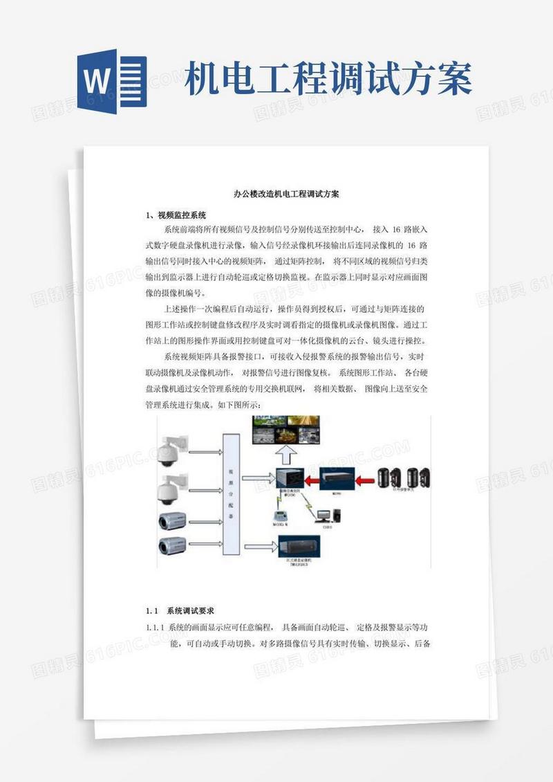 简洁的办公楼改造机电工程调试方案
