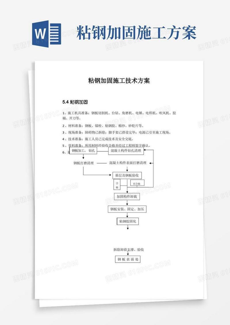 通用版粘钢加固施工技术方案