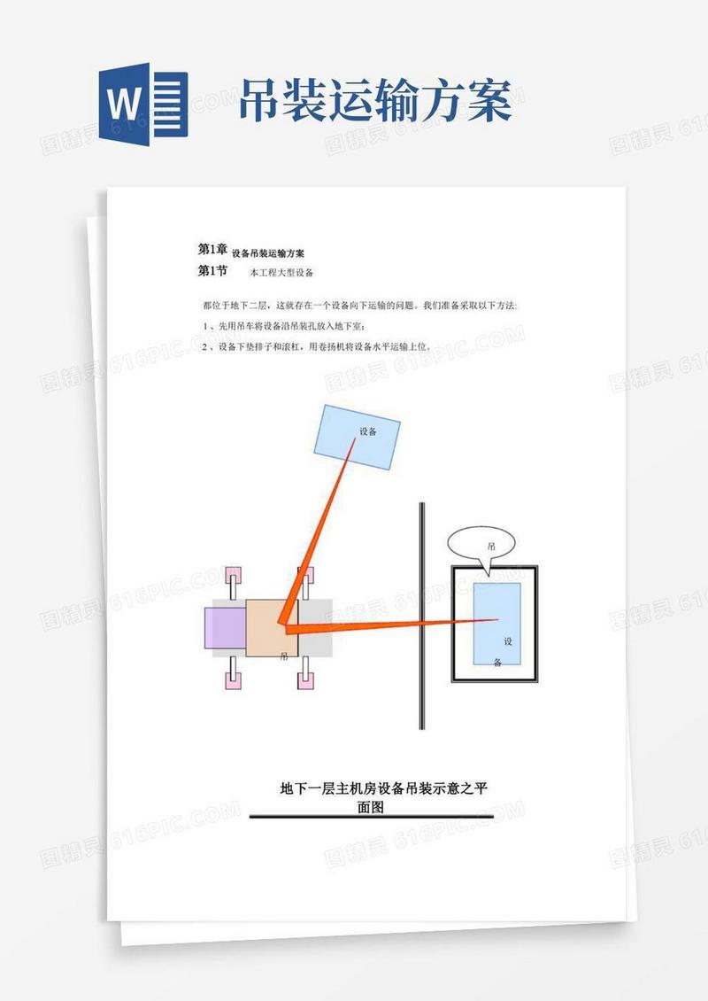 通用版设备吊装运输方案
