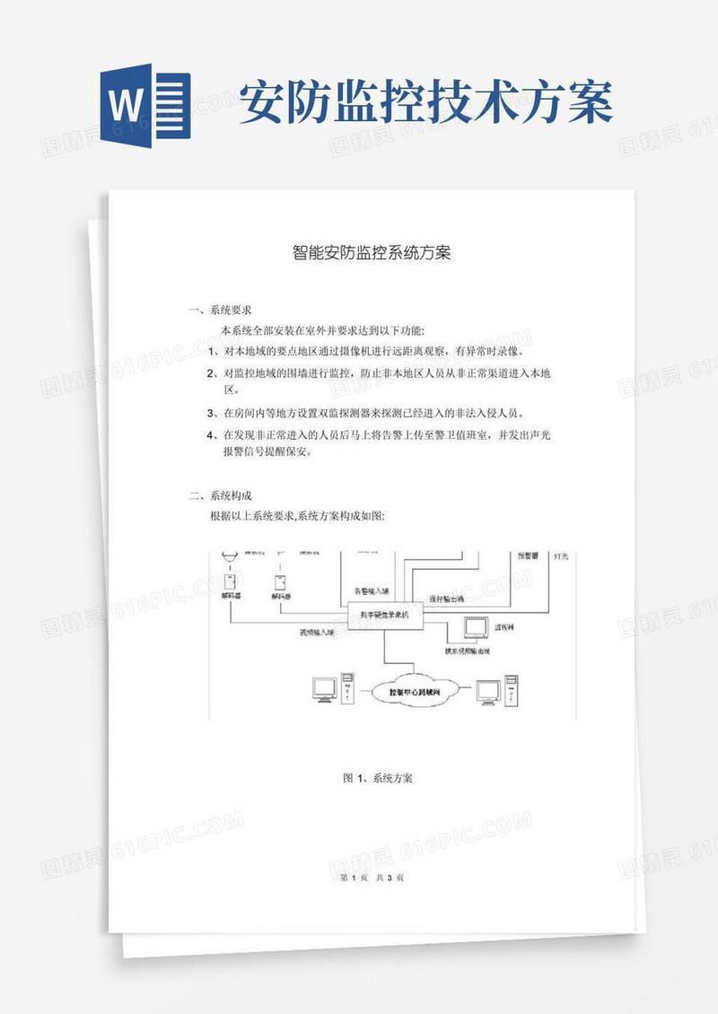 简易版智能安防监控系统方案