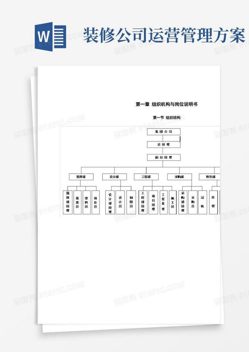 装饰公司全套运营管理手册