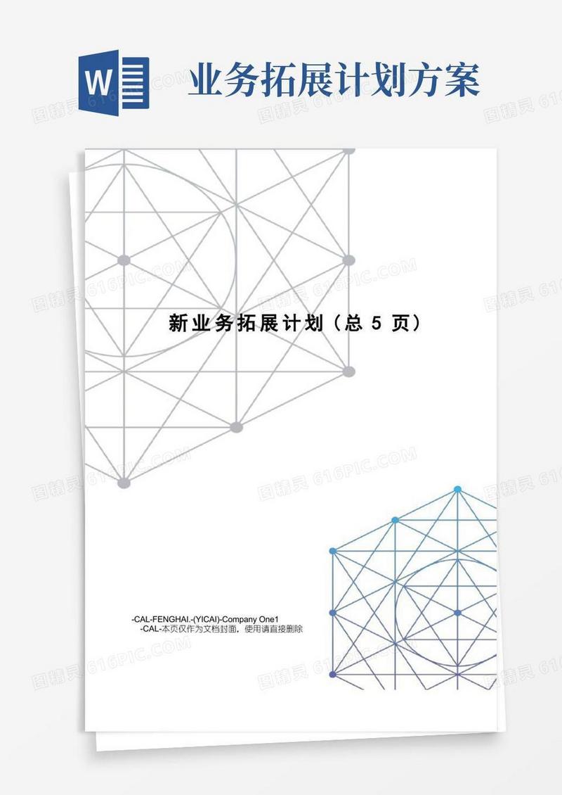 新业务拓展计划