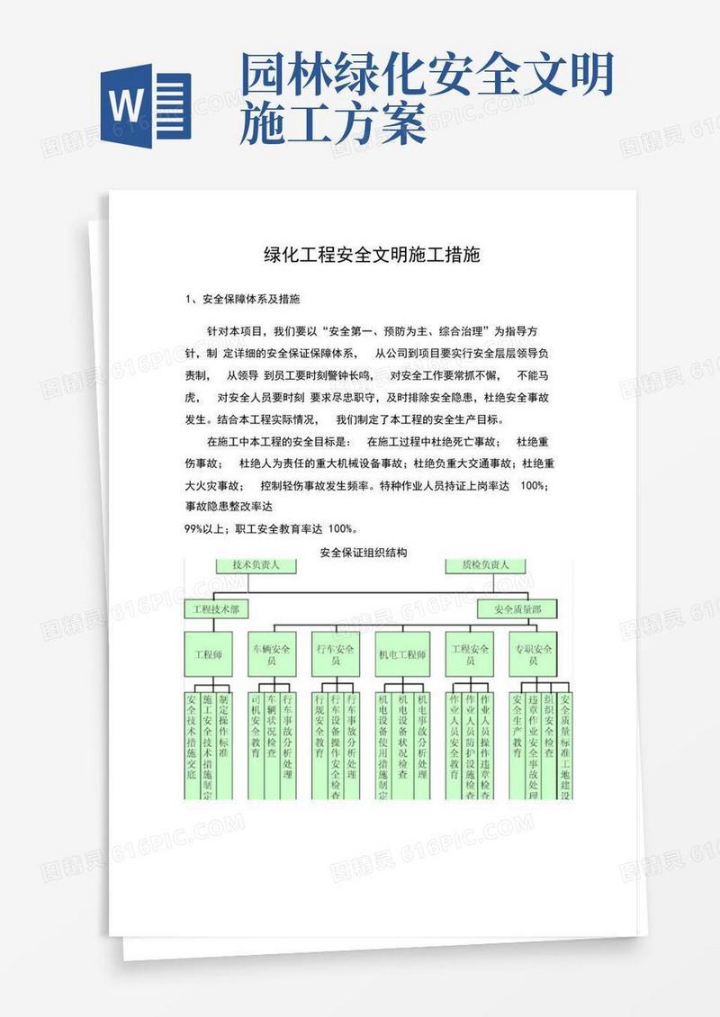 (完整版)绿化工程安全文明施工措施