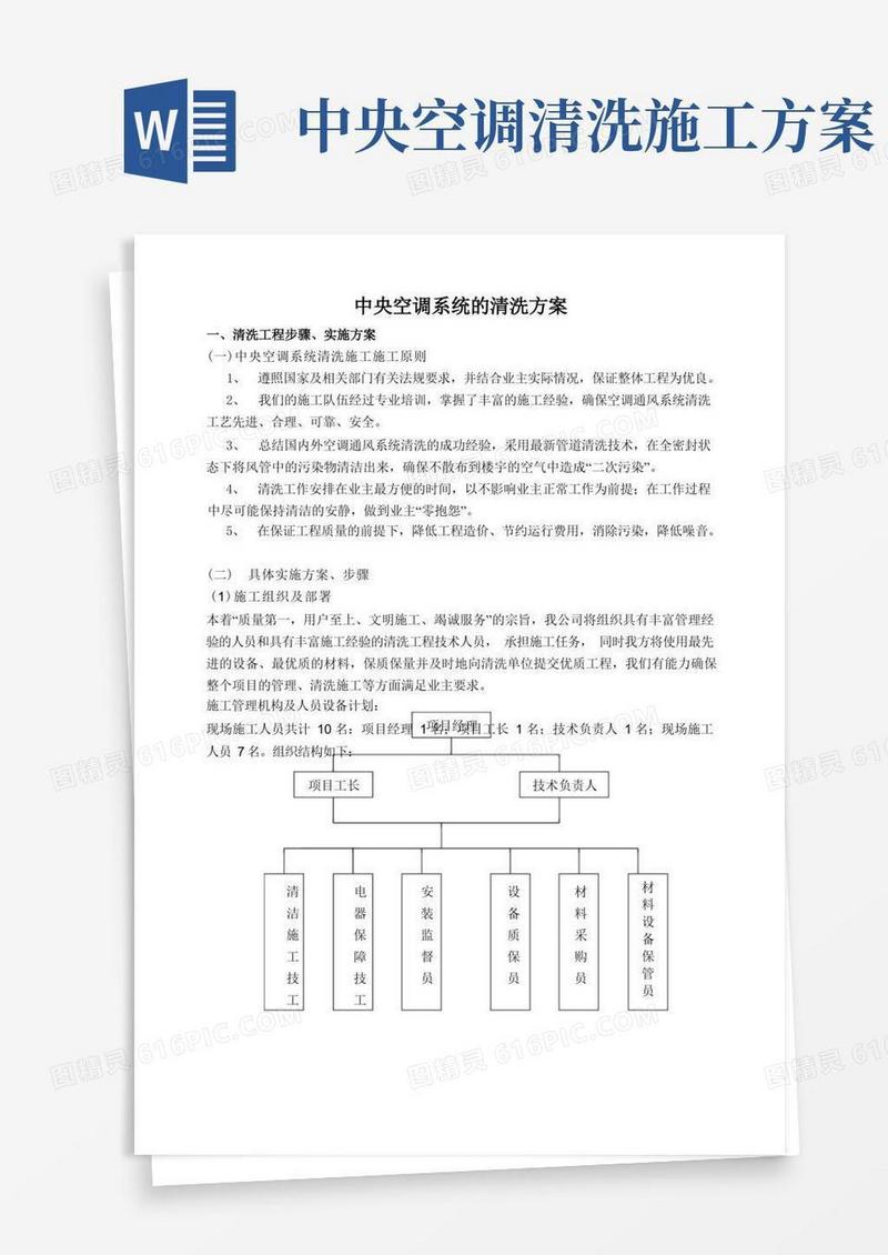 中央空调系统的清洗方案