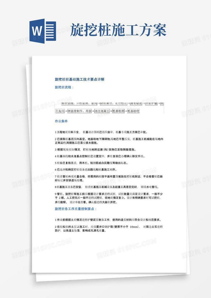 旋挖桩桩基础施工技术要点详解