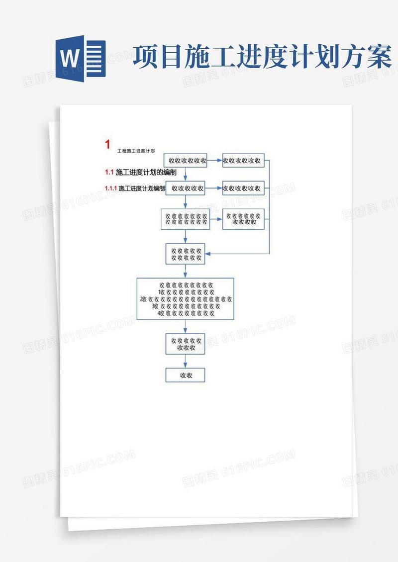 工程施工进度计划