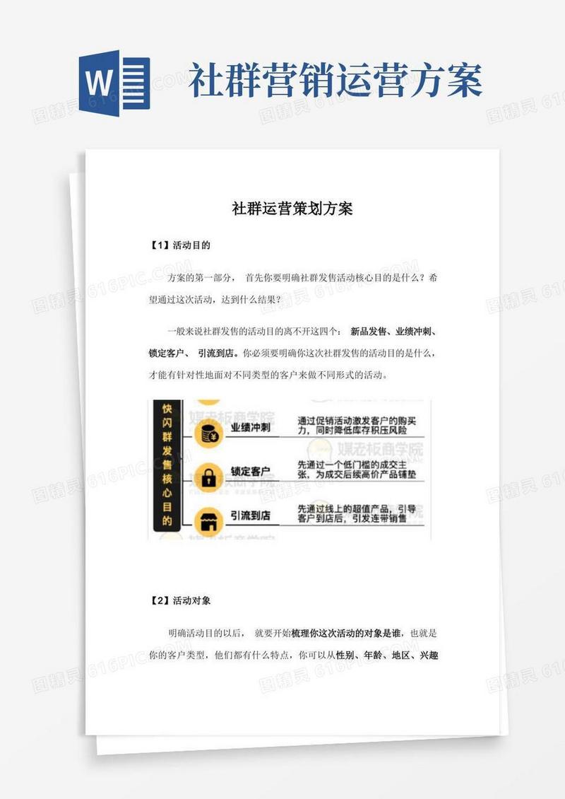 社群运营策划方案