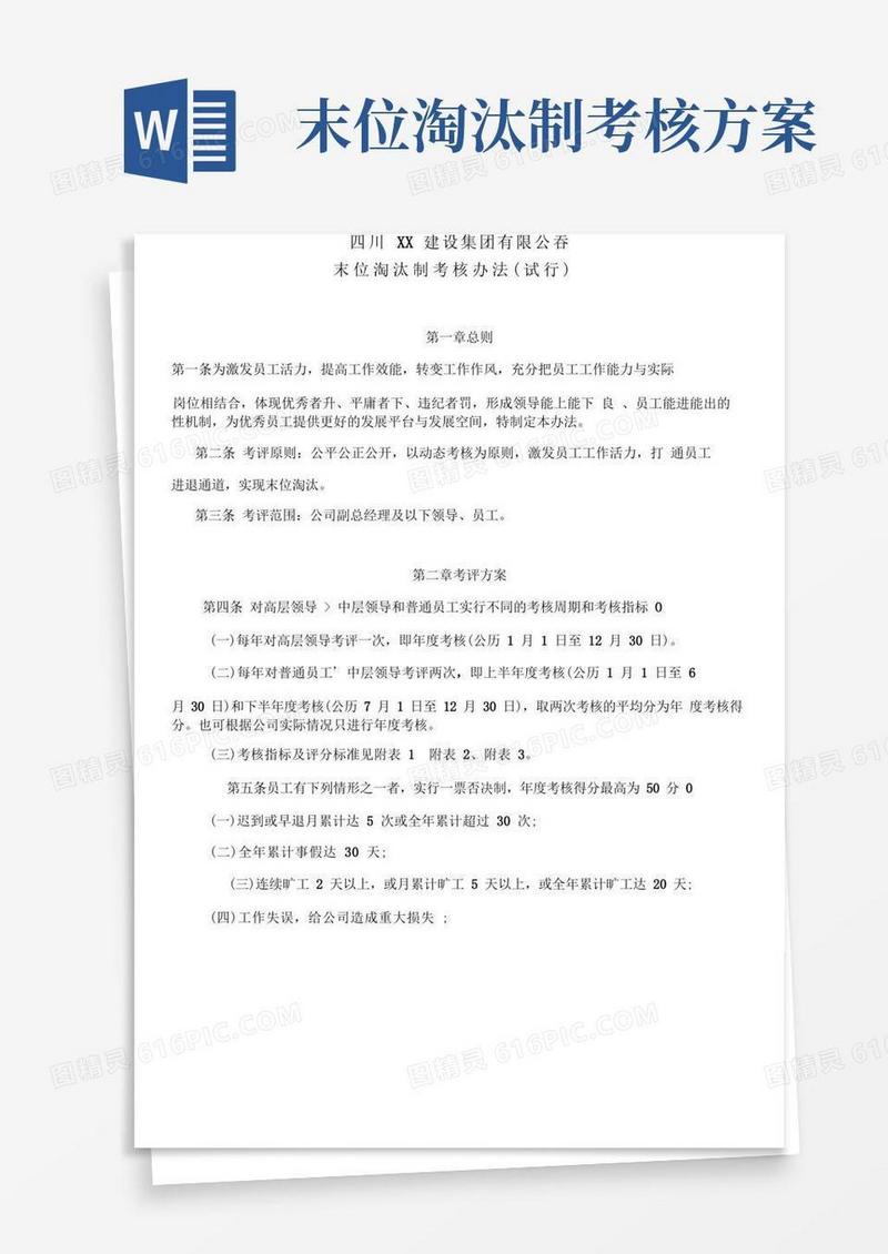 末位淘汰制考核办法.doc