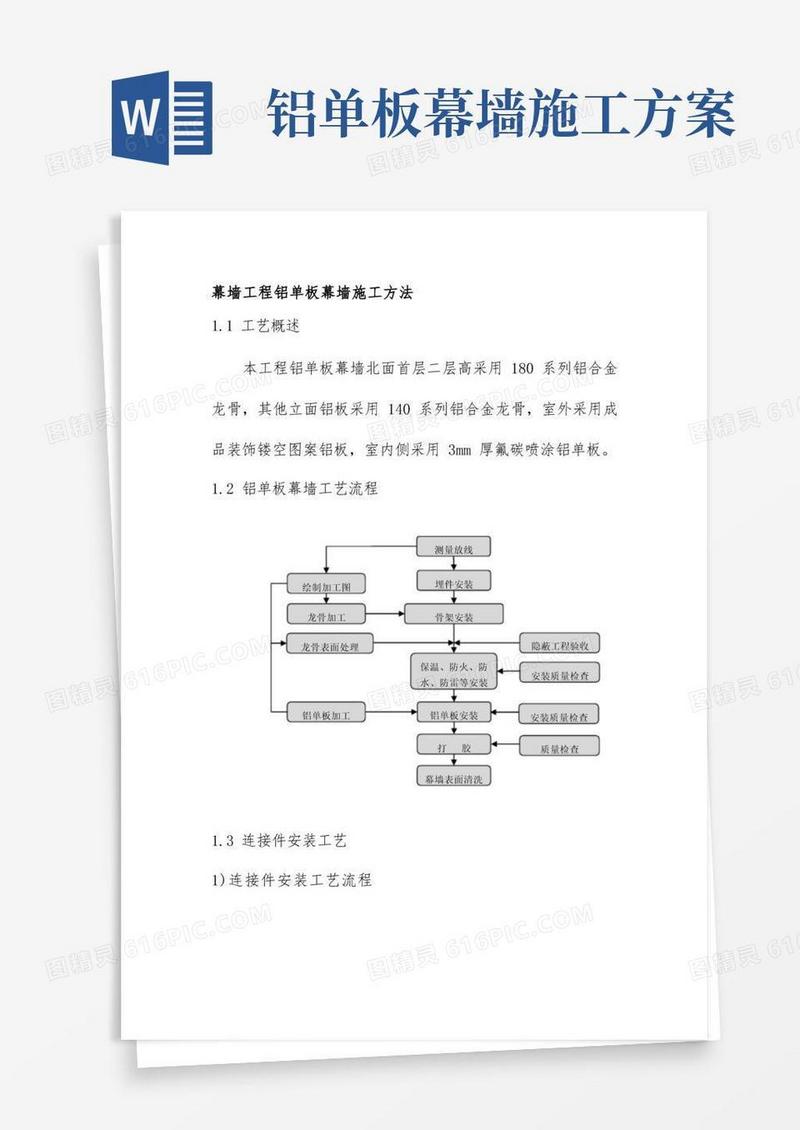 幕墙工程铝单板幕墙施工方法
