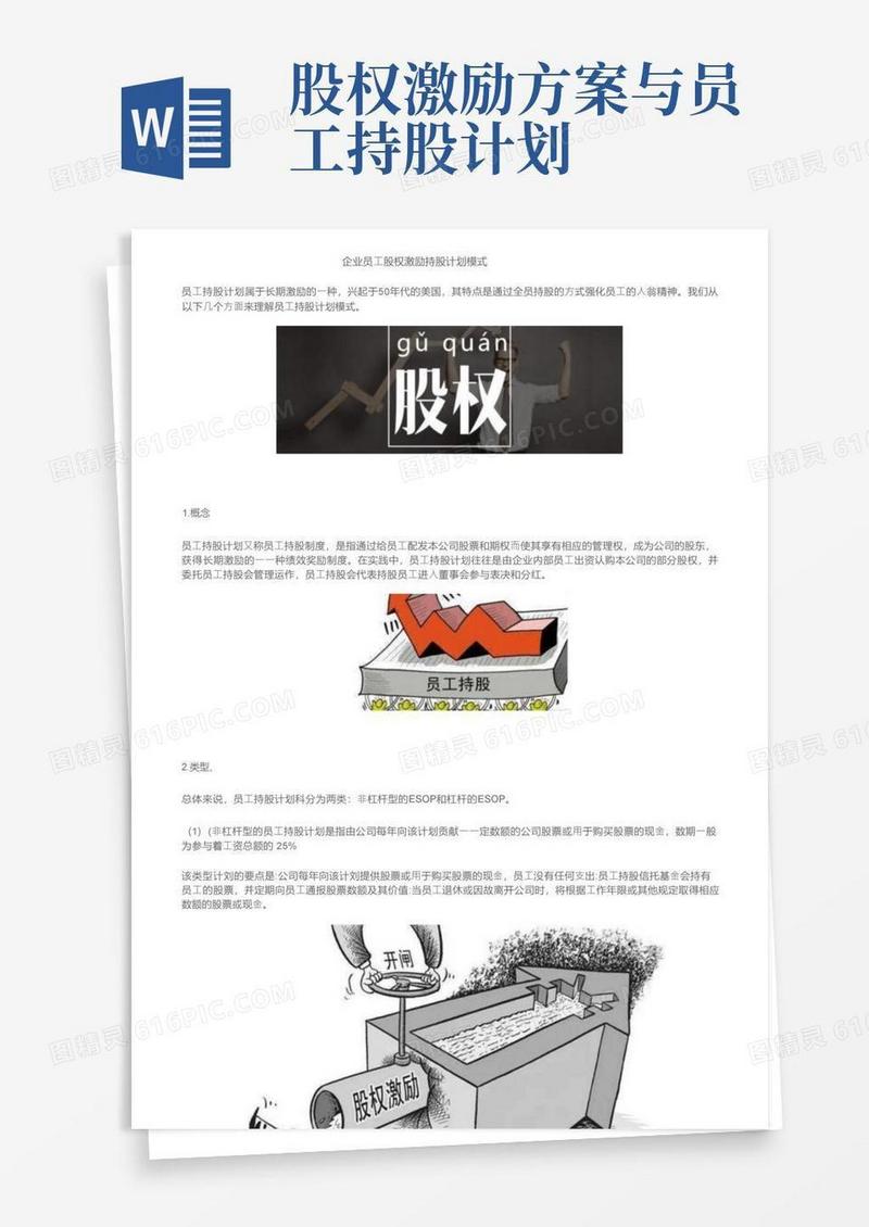 企业员工股权激励持股计划模式