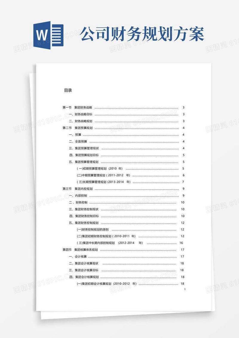 公司财务规划
