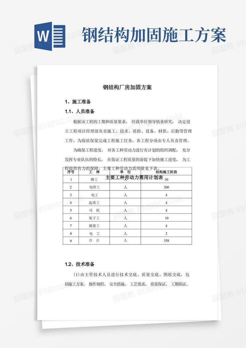 钢结构厂房加固方案