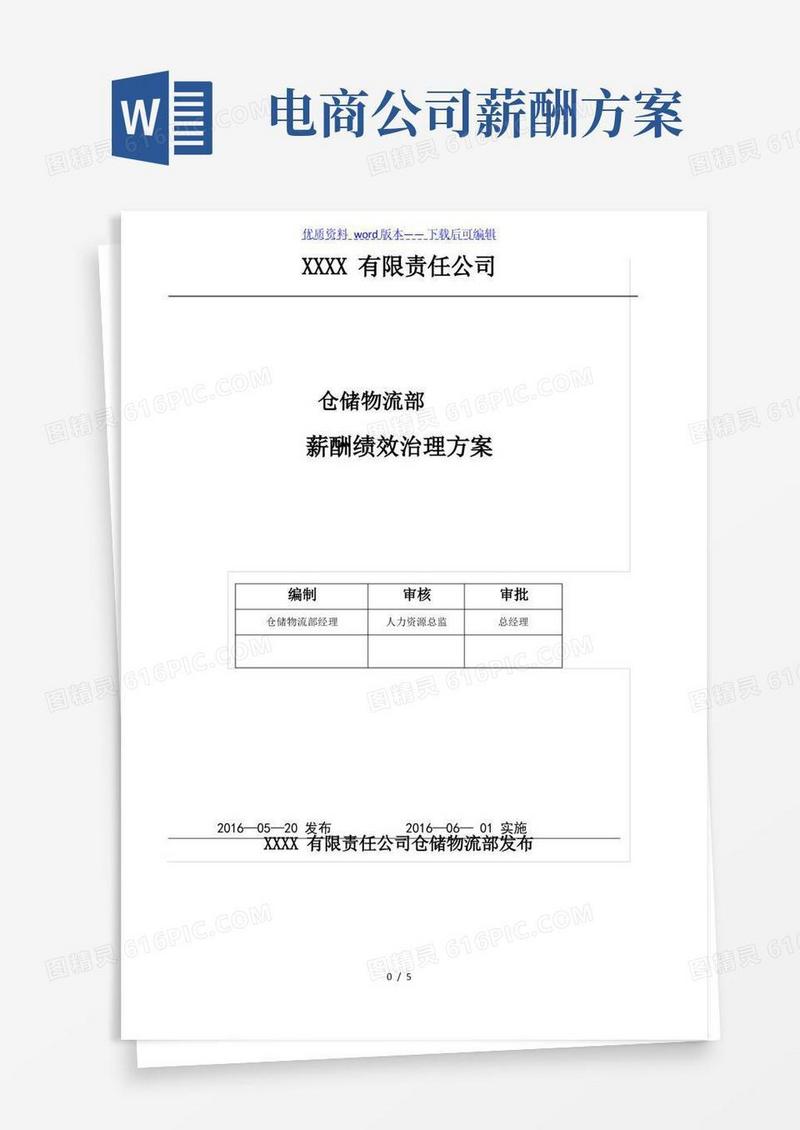 电商仓储物流部薪酬绩效管理方案,薪资组成与奖励办法