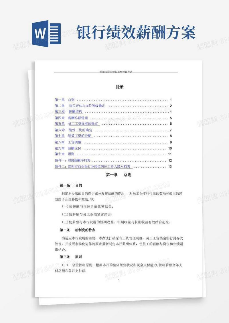 绵阳市商业银行薪酬管理办法