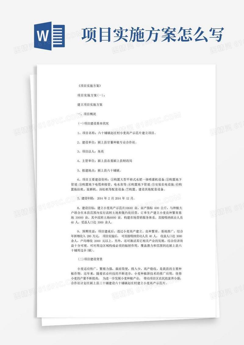 项目实施方案6篇_范文