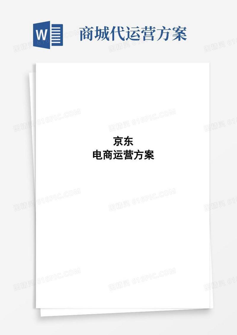 京东电商运营方案(1)