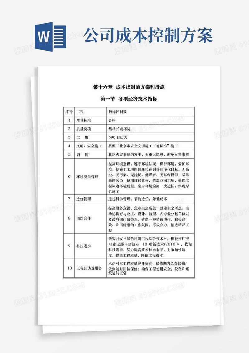 公司企业成本控制的方案和措施方案