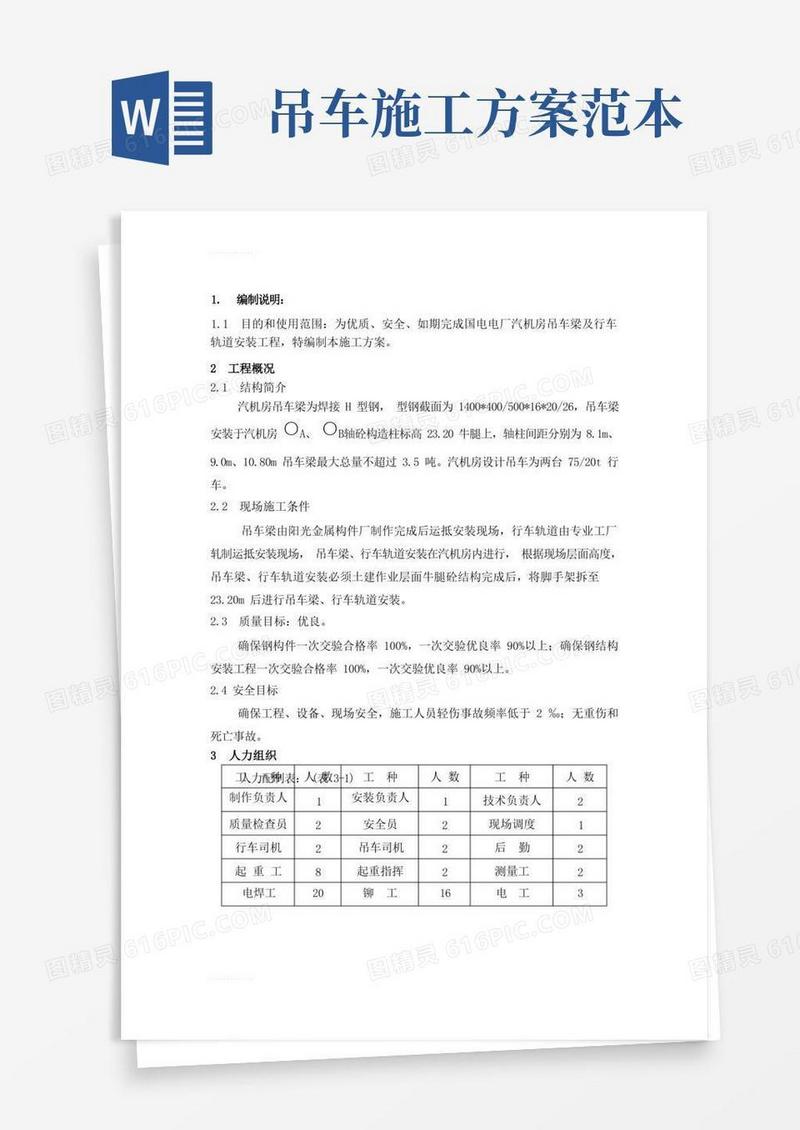 (整理)吊车梁施工方案