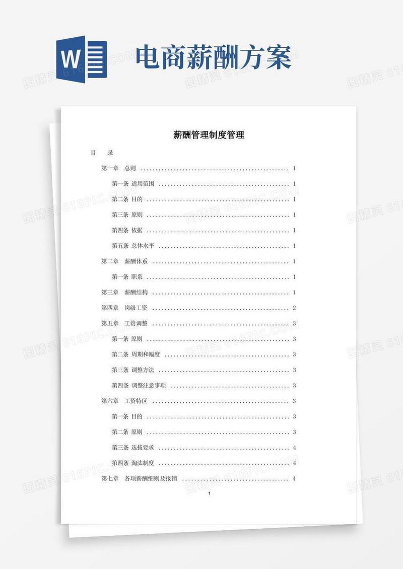 某电商公司薪酬管理制度管理