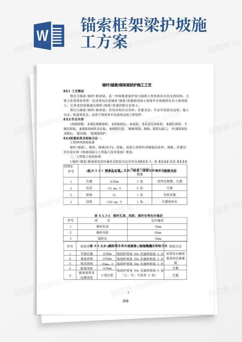 锚杆(锚索)框架梁防护施工工艺